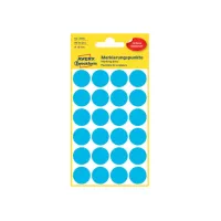 Etiket Avery Zweckform 3005 rond 18mm blauw 96 etiketten
