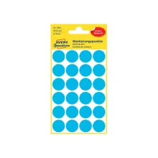 Etiket Avery Zweckform 3005 rond 18mm blauw 96 etiketten Etiket Avery Zweckform 3005 rond 18mm blauw 96 etiketten