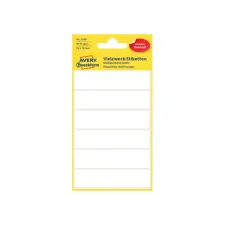 Etiket Avery Zweckform 3080 76x19mm wit 36 etiketten Etiket Avery Zweckform 3080 76x19mm wit 36 etiketten