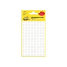 Etiket Avery Zweckform 3175 rond 8mm wit 416 etiketten Etiket Avery Zweckform 3175 rond 8mm wit 416 etiketten