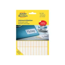 Etiket Avery Zweckform 3320 32x10mm wit 1144stuks Etiket Avery Zweckform 3320 32x10mm wit 1144stuks