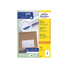 Etiket Avery Zweckform 3427 105x74mm wit 800stuks Etiket Avery Zweckform 3427 105x74mm wit 800stuks