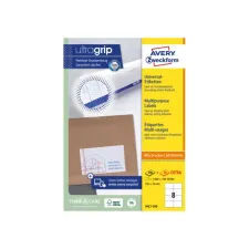 Etiket Avery Zweckform 3427-200 105x74mm wit 1600stuks Etiket Avery Zweckform 3427-200 105x74mm wit 1600stuks