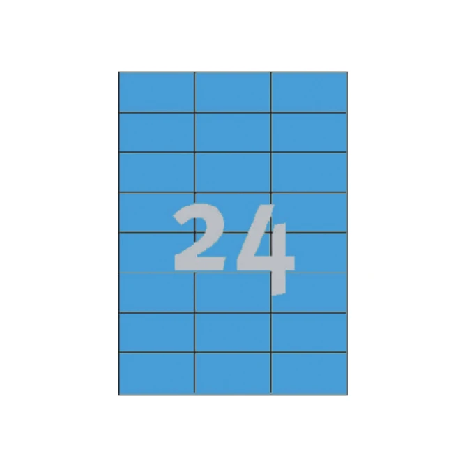 Etiket Avery Zweckform 3449 70x37mm blauw 2400stuks
