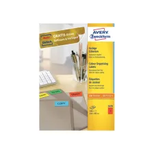 Etiket Avery Zweckform 3470 210x297mm A4 rood 100stuks