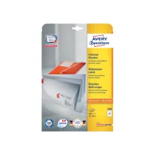 Etiket Avery Zweckform 3490 70x36mm wit 600stuks