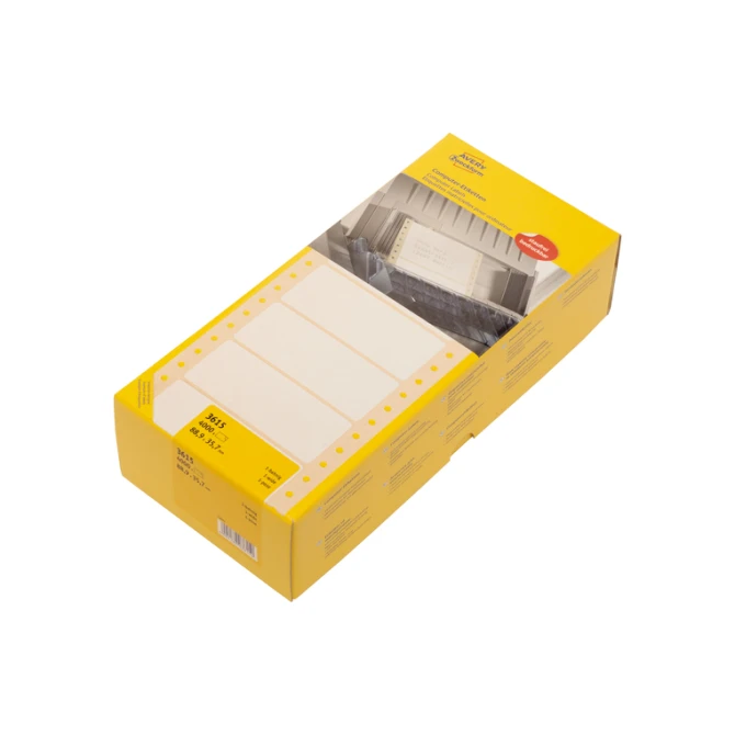 Etiket Avery Zweckform 3615 88.9x35.7mm 1-baans wit 4000stuk