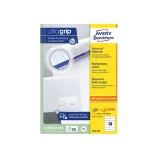 Etiket Avery Zweckform 3653-200 105x42.3mm wit 2800stuks