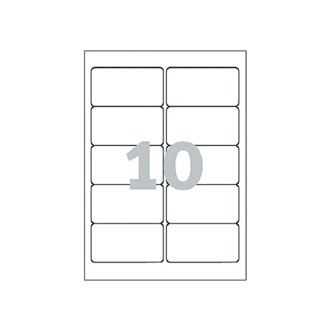 Etiket Avery Zweckform L4744REV-25 96x50.8mm afneembaar wit 250stuks