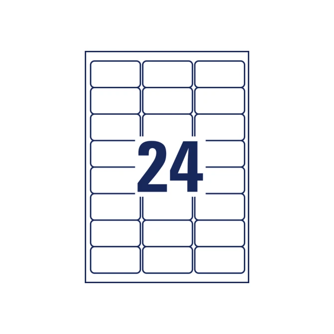 Etiket Avery Zweckform L4773-100 63.5x33.9 2400 etiketten