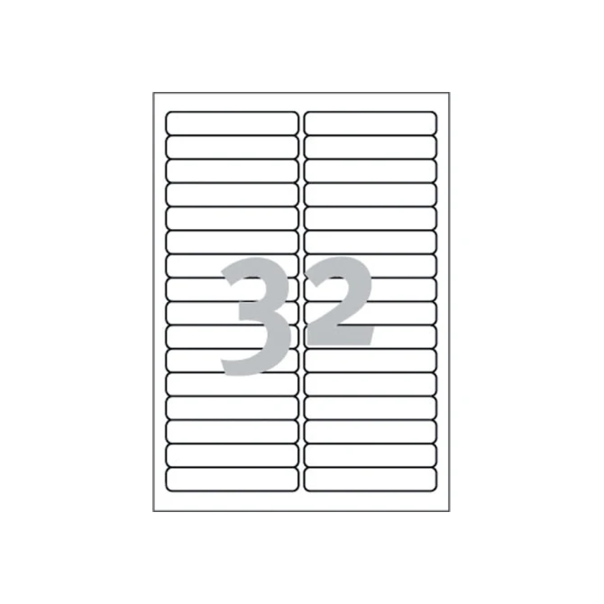 Etiket Avery Zweckform L6031REV-25 96x16.9mm afneembaar wit 800stuks