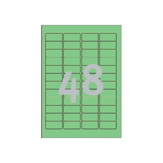 Etiket Avery Zweckform L6040-20 45.7x21.2mm groen 960stuks
