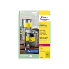 Etiket Avery Zweckform L6103-20 45.7x21.2mm geel 960stuks