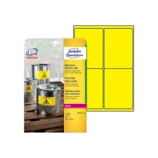Etiket Avery Zweckform L6127-20 99.1x139mm geel 80stuks