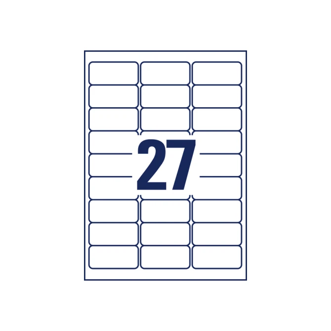 Etiket Avery Zweckform L7874-20 63.5x29.6mm 540 etiketten