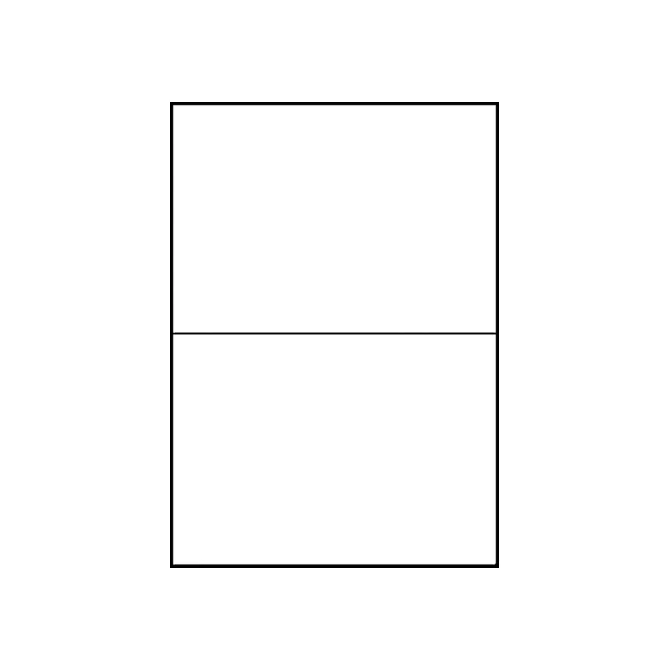 Etiket Avery Zweckform LR3655 210x148mm A5 recycled wit 200 etiketten