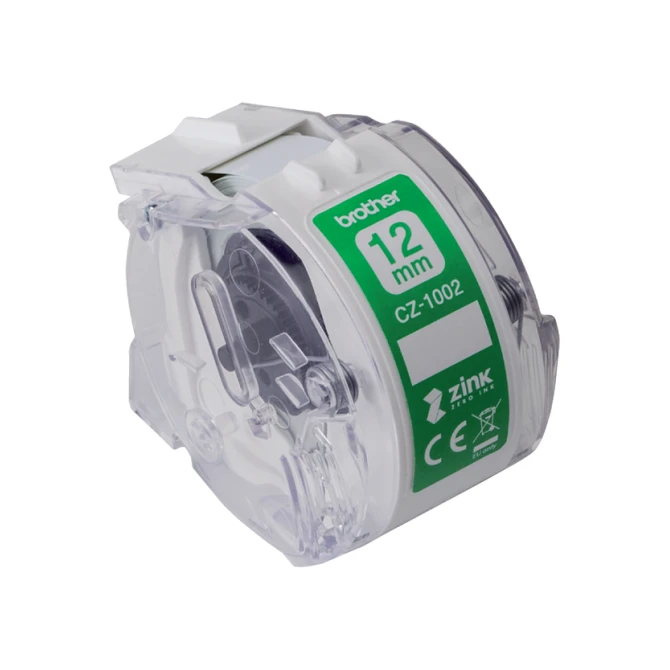 Etiket Brother CZ-1002 multifunctioneel 12mm 1 rol á 5m wit