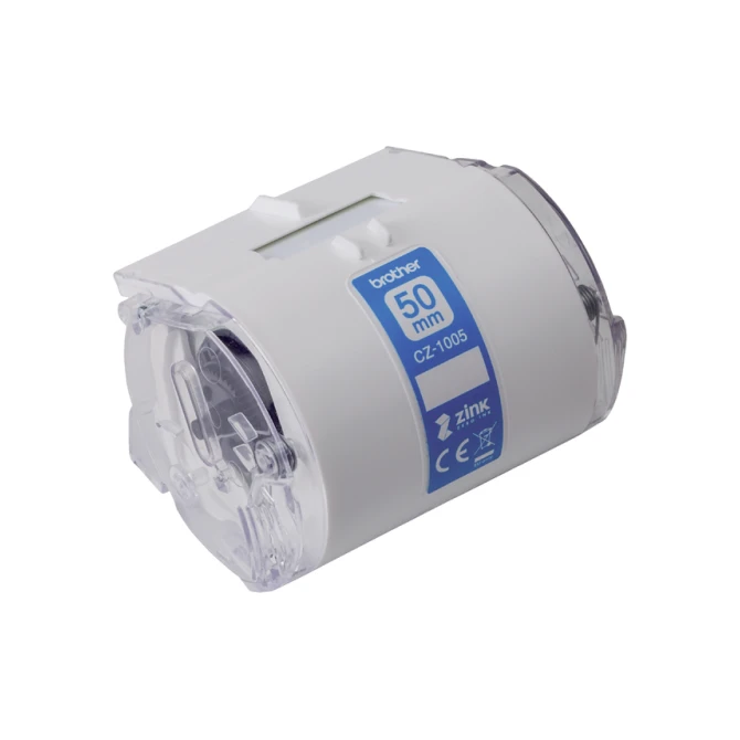 Etiket Brother CZ-1005 multifunctioneel 50mm 1 rol á 5m wit