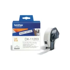 Etiket Brother DK-11203 naamkaart ordner 17x87mm 1 rol á 300 stuks wit