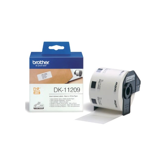 Etiket Brother DK-11209 adressering klein 62x29mm 1 rol á 800 stuks wit