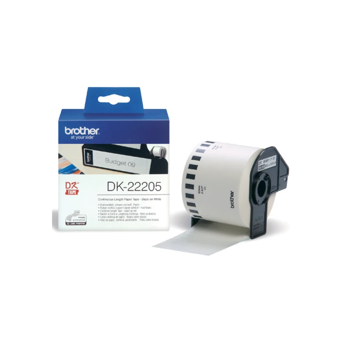 Etiket Brother DK-22205 doorlopend 62mm 1 rol á 30m wit