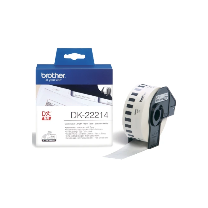 Etiket Brother DK-22214 doorlopend 12mm 1 rol á 30m wit