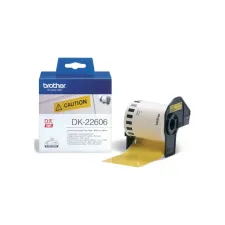 Etiket Brother DK-22606 doorlopend 62mm 1 rol á 15m geel