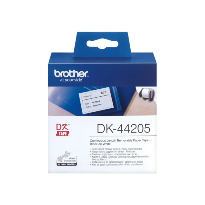 Etiket Brother DK-44205 doorlopend 62mm 1 rol á 30m wit