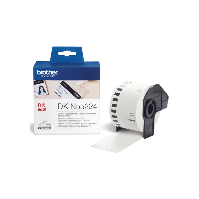 Etiket Brother DK-N55224 doorlopend niet klevend 54mm 1 rol á 30m wit