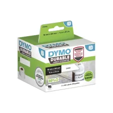 Etiket Dymo LabelWriter industrieel 19x64mm 2 rollen á 450 stuks wit Etiket Dymo LabelWriter industrieel 19x64mm 2 rollen á 450 stuks wit