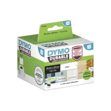 Etiket Dymo LabelWriter industrieel 25x25mm 2 rollen á 850 stuks wit Etiket Dymo LabelWriter industrieel 25x25mm 2 rollen á 850 stuks wit