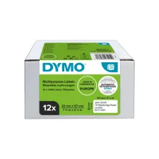 Etiket Dymo LabelWriter multifunctioneel 32x57mm 12 rollen á 1000 stuks wit