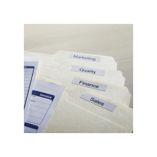 Etiket Dymo LabelWriter naamkaart hangmap 12x50mm 1 rol á 220 stuks wit
