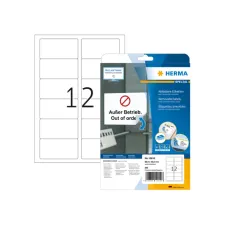 Etiket HERMA 10010 88.9x46.6mm verwijderbaar wit 300 etiketten Etiket HERMA 10010 88.9x46.6mm verwijderbaar wit 300 etiketten