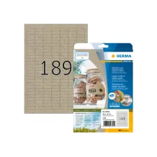 Etiket HERMA 10750 25.4 x 10mm silphie bruin 3780 stuks Etiket HERMA 10750 25.4 x 10mm silphie bruin 3780 stuks
