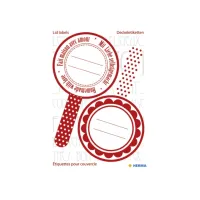 Etiket HERMA 15446 keuken new look rood