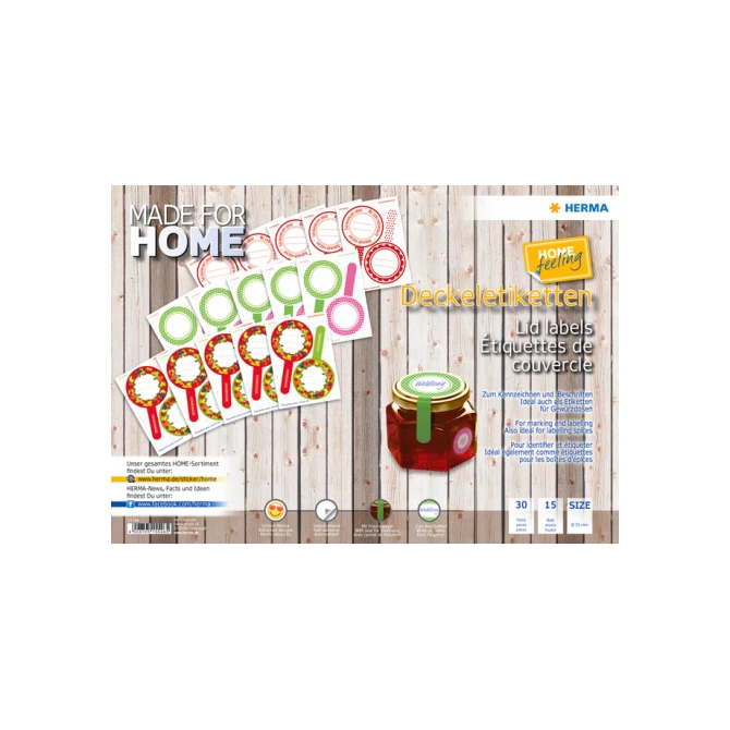 Etiket HERMA 15446 keuken new look rood