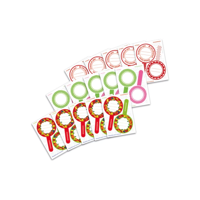 Etiket HERMA 15446 keuken new look rood