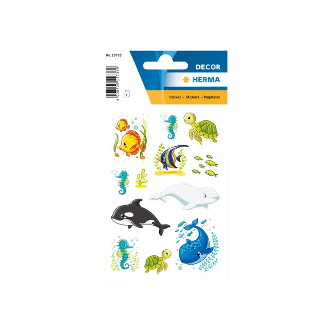 Etiket HERMA 15733 walvissen en zeedieren