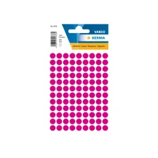 Etiket HERMA 1836 rond 8mm roze 540 etiketten