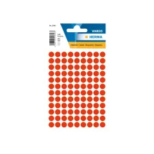 Etiket HERMA 1846 rond 8mm fluor rood 540stuks