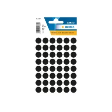Etiket HERMA 1869 rond 12mm zwart 240stuks
