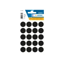 Etiket HERMA 1879 rond 19mm zwart 100stuks