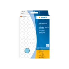 Etiket HERMA 2233 rond 13mm blauw 2464stuks