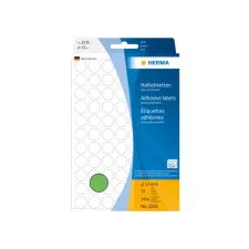 Etiket HERMA 2235 rond 13mm groen 2464stuks