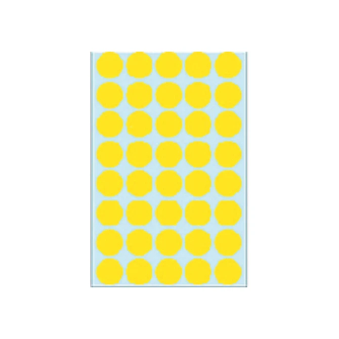 Etiket HERMA 2251 rond 19mm geel 1280stuks