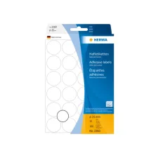 Etiket HERMA 2260 rond 25mm wit 768stuks