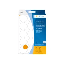 Etiket HERMA 2274 rond 32mm fluor oranje 360stuks
