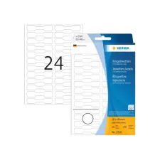 Etiket HERMA 2510 10x49mm wit 576 etiketten