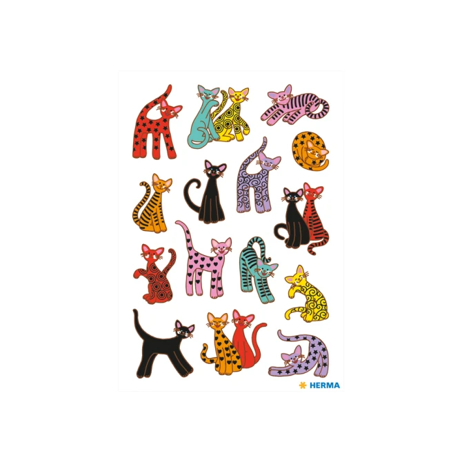 Etiket HERMA 3337 abstracte katten
